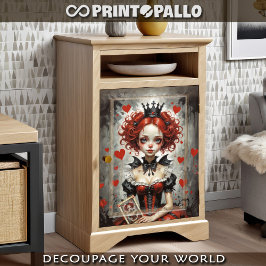 Papel De Seda Alice no País das Maravilhas - A Rainha de Copas