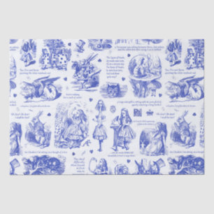 Papel De Seda Alice no País das Maravilhas - Citações Azuis