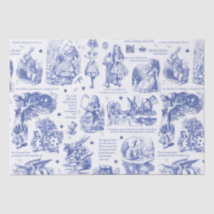 Papel De Seda Alice no País das Maravilhas - Citações Azuis
