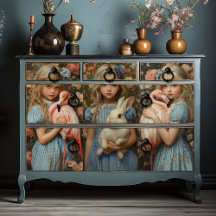 Alice no País das Maravilhas Coelho Branco Flaming