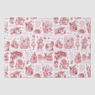 Papel De Seda Alice no País das Maravilhas das Cotações do Red T