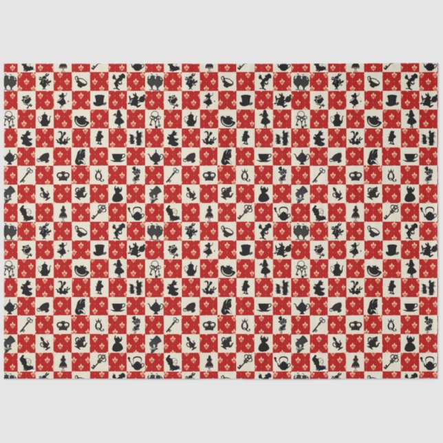 Papel De Seda Alice no País das Maravilhas Design 12 (Frente )