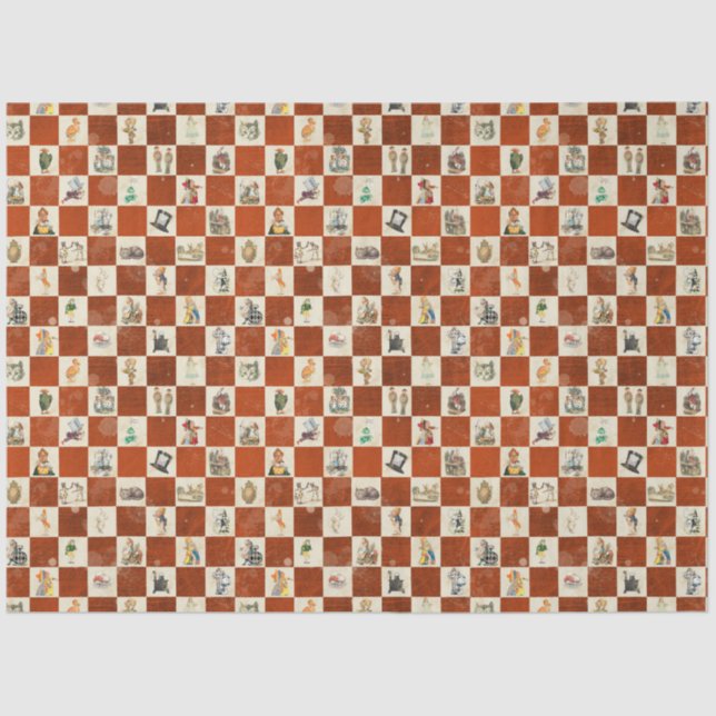 Papel De Seda Alice no País das Maravilhas Design 8 (Frente )