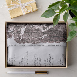 Papel De Seda Alice no País das Maravilhas Jabberwocky Song Simp