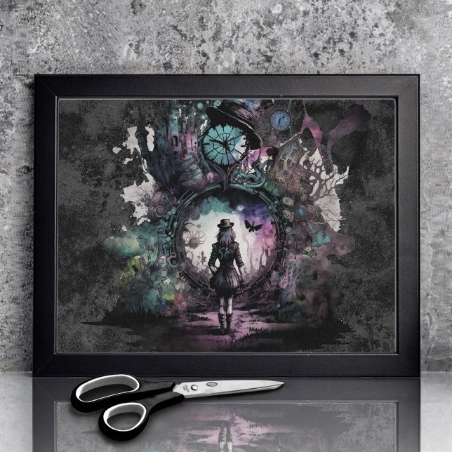 Papel De Seda Alice no País das Maravilhas | No Buraco do Coelho (Criador carregado)