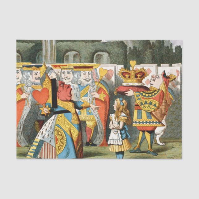 Papel De Seda Alice no País das Maravilhas Rainha dos Corações (Frente )