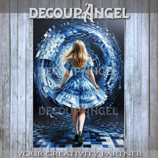 Papel De Seda Alice Through the Portal Decoupage