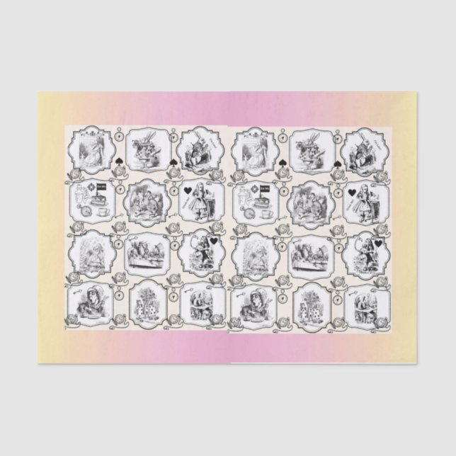 Papel De Seda Alice Tissue Paper - 15 gsm (10 lb), branco (Frente )