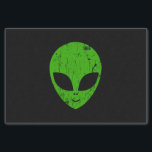 Papel De Seda alien green head ufo science fiction extraterrestr<br><div class="desc">alien green head ufo science fiction extraterrestrial grunge smile face</div>