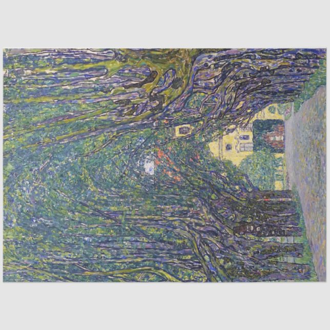 Papel De Seda Allee em Schloss Kammer, Gustav Klimt (Frente )