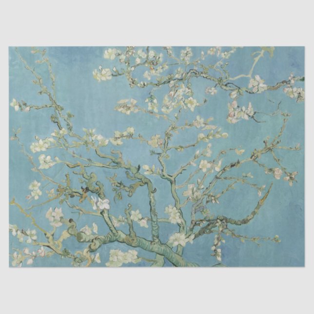Papel De Seda Almond Blossom por Vincent Van Gogh (Frente )