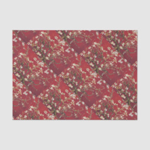 Papel De Seda Almond Blossoms Red Vincent van Gogh Art Painting