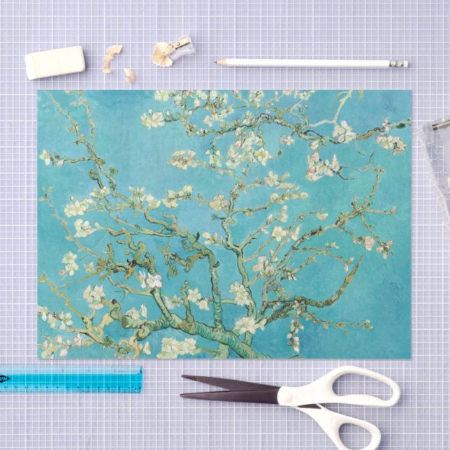 Papel De Seda Almond Blossoms | Vincent van Gogh (Arte )