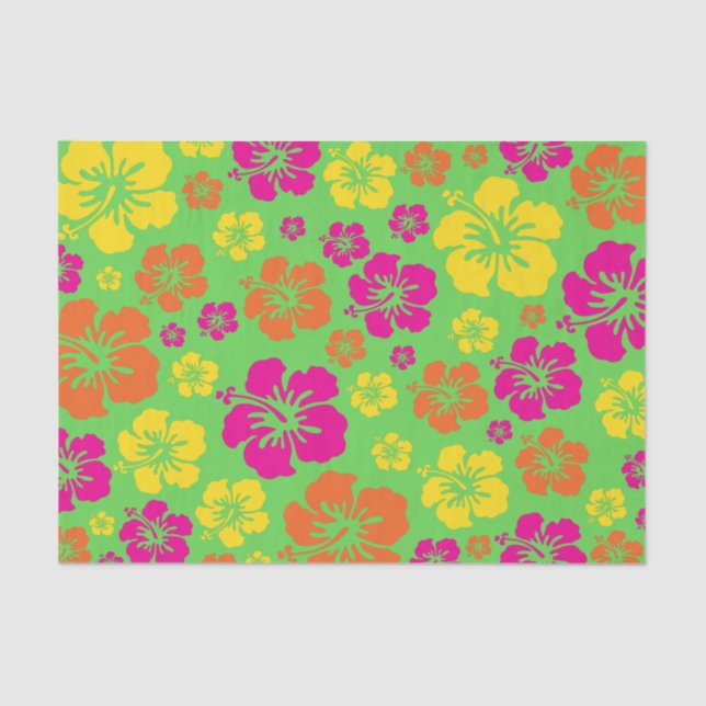 Papel De Seda Aloha Cute Hawaiian's Festa de aniversário (Frente )