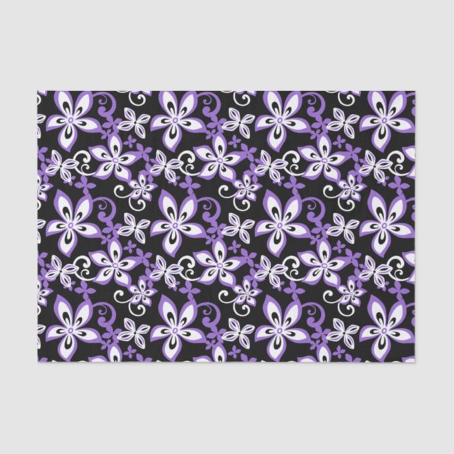 PAPEL DE SEDA ALOHA HAWAII (PRETO/PURPLE) (Frente )