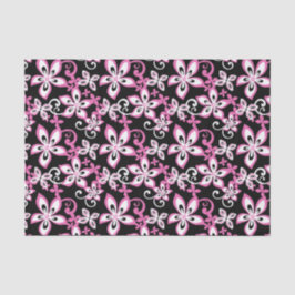 PAPEL DE SEDA ALOHA HAWAII (PRETO/ROSA)
