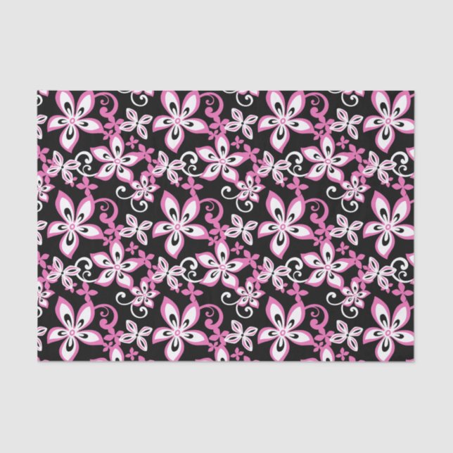 PAPEL DE SEDA ALOHA HAWAII (PRETO/ROSA) (Frente )