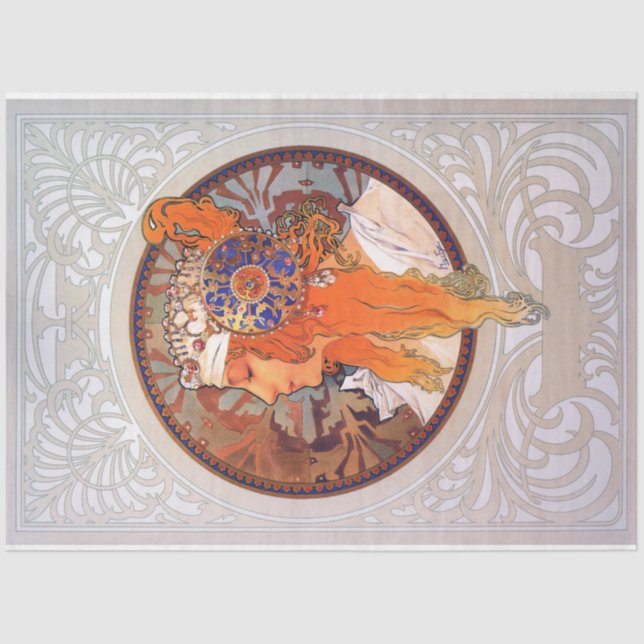 Papel De Seda Alphonse Mucha (Frente )
