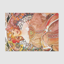 Alphonse Mucha DaydredreFloral Vintage Art Nouveau