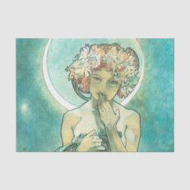 Papel De Seda Alphonse Mucha Moonlight Clair De Lune Art Nouveau