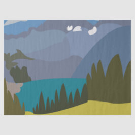 Papel De Seda Alps Mountain Lake