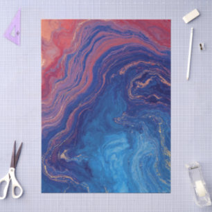 Papel De Seda "Alquimia das Correntes" - Um Abstrato Colorido