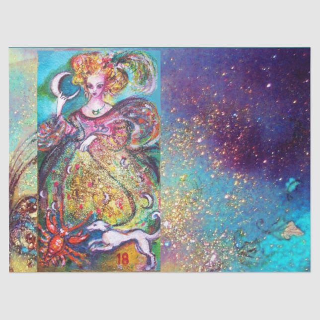 PAPEL DE SEDA ALVO DAS SOMBRAS PERDIDAS/A LUA (Frente )