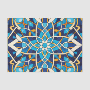 Papel De Seda Amantes do padrão do azulejo árabe