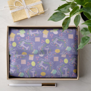 Papel De Seda Amar Máquina de Costura Roxo
