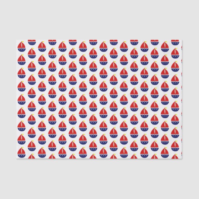 Papel De Seda Amarelo Azul Azul Estrilizado para veleiro (Frente )