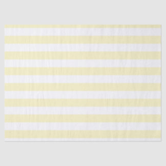 Papel De Seda Amarelo Manteiga e Listras Brancas