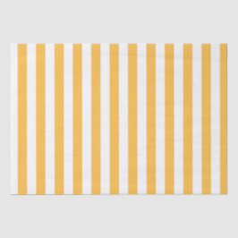 Papel De Seda Amarelo Quente, Estrias Estreitas Brancas, Moderno