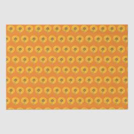 Papel De Seda Amarelo sunfloral aquarela Verão Russo