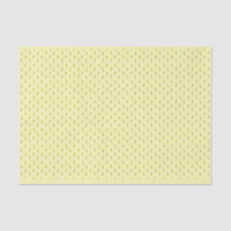 Papel De Seda Amarelo Vintage Flor