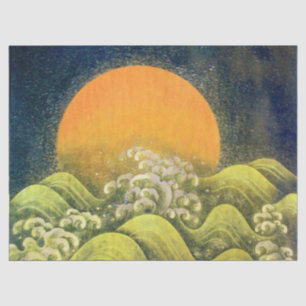 Papel De Seda AMATERASU, SUN GODDESE Amarelo Verde Negro