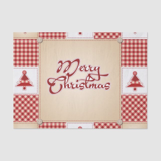 Papel De Seda ambiente de Natal (Frente )