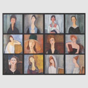 Papel De Seda Amedeo Modigliani - Collage Poster