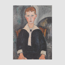 Papel De Seda Amedeo Modigliani - Menino de um Terno de Marinhei