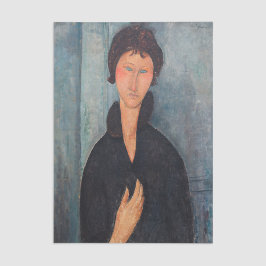 Papel De Seda Amedeo Modigliani - Mulher com Olhos Azuis
