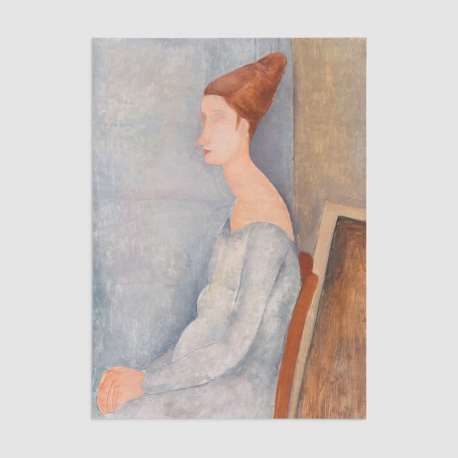 Papel De Seda Amedeo Modigliani - Retrato Jeanne Hebuterne #3 (Criador carregado)