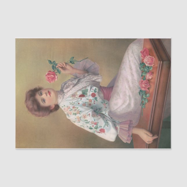 Papel De Seda American Beauties (1890) por Anonymous (Frente )