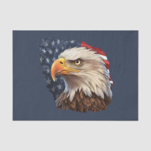Papel De Seda American Flag Bald Eagle