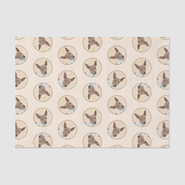 Papel De Seda American Hairless Terrier Tan Pinting Art (Frente )