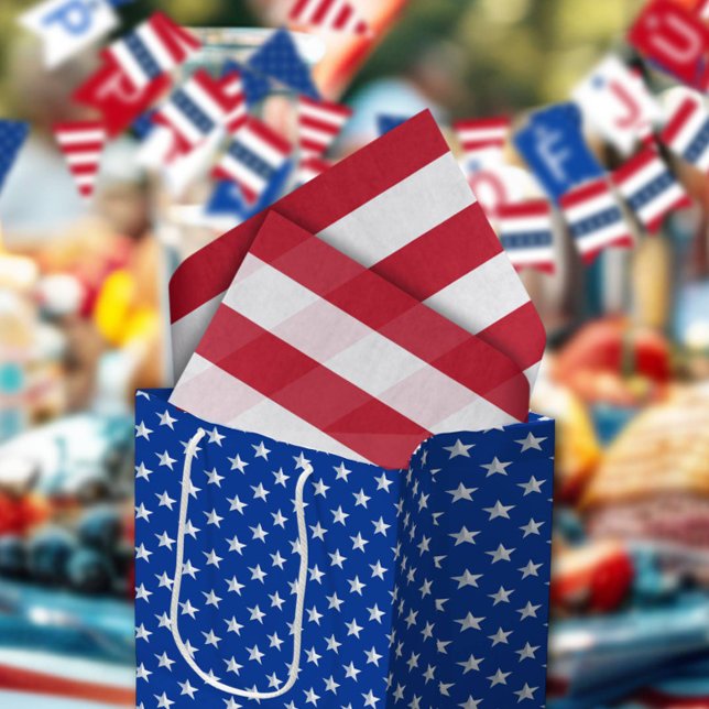 Papel De Seda Americana Red And White Stripes (Criador carregado)