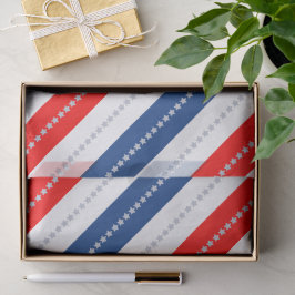 Papel De Seda Americana Red White Blue Stars & Stripes