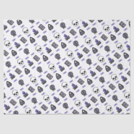 Papel De Seda Ametist Witch Gothic Triple Moon Patterno