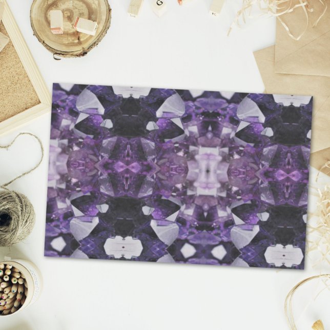Papel De Seda ametista roxo holístico de cicatrização de quartzo (spirit quartz healing holistic purple amethyst tissue paper)