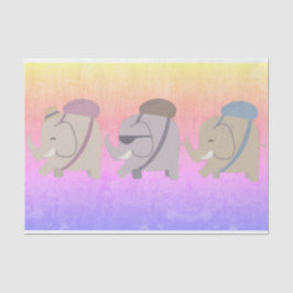 Papel De Seda amigos elefantes