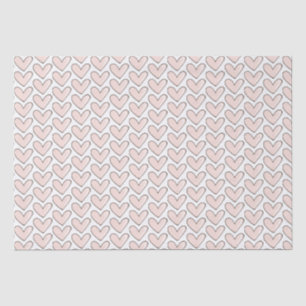 Papel De Seda Amor a Corações Rosa