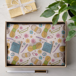 Papel De Seda Amor à Tricô